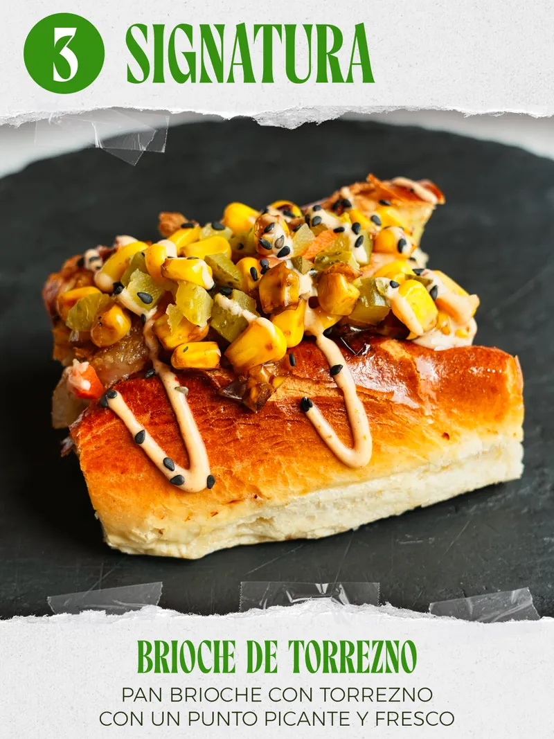 Brioche de torrezno — Signatura