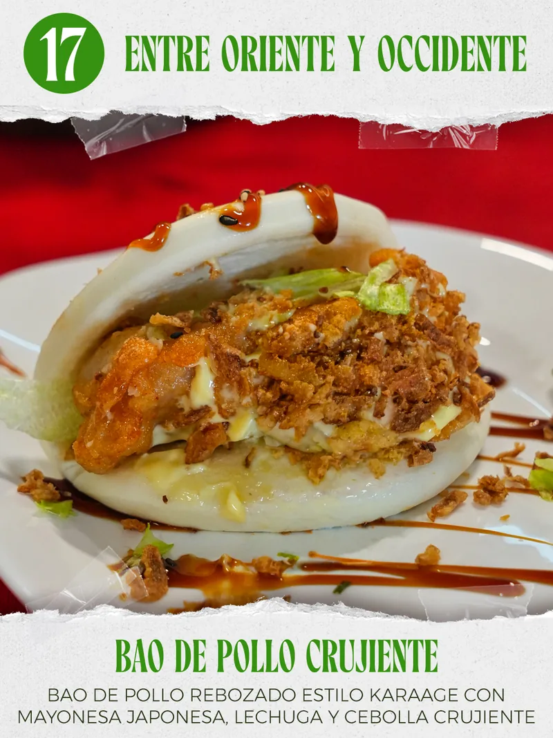 Bao de pollo crujiente — Entre Oriente y Occidente
